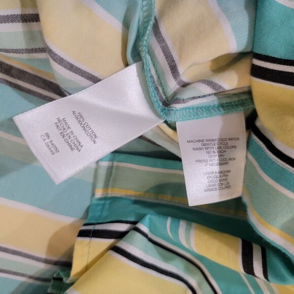 Jones New York Womens Button Up Top Size 3X Colorful Career Office - Picture 5 of 7